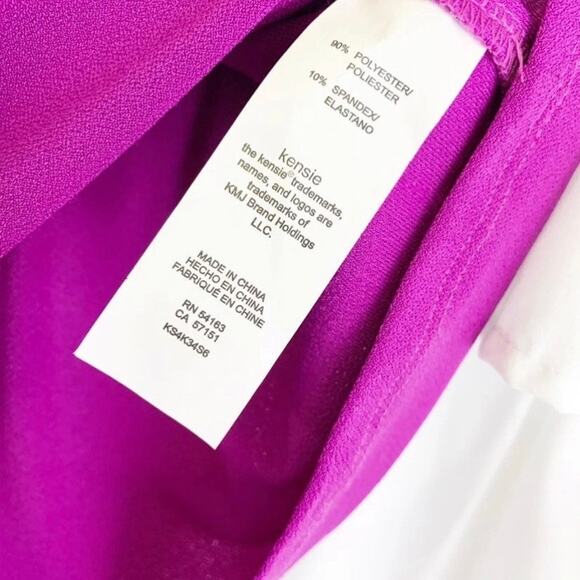 NWT Kensie Women’s Fuchsia Purple Flowy Blouse Size Small - Picture 10 of 12